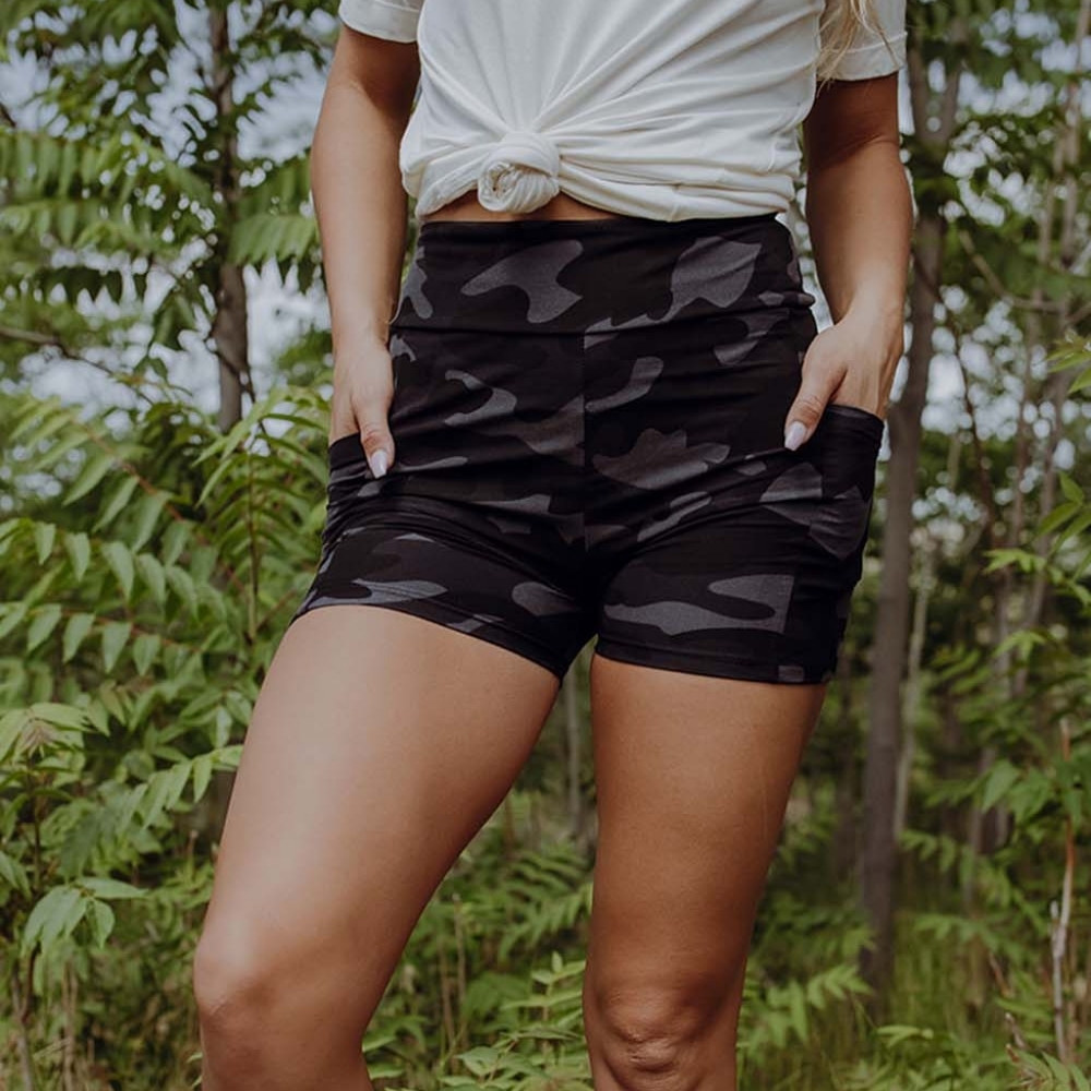 Camo Yoga Shorts